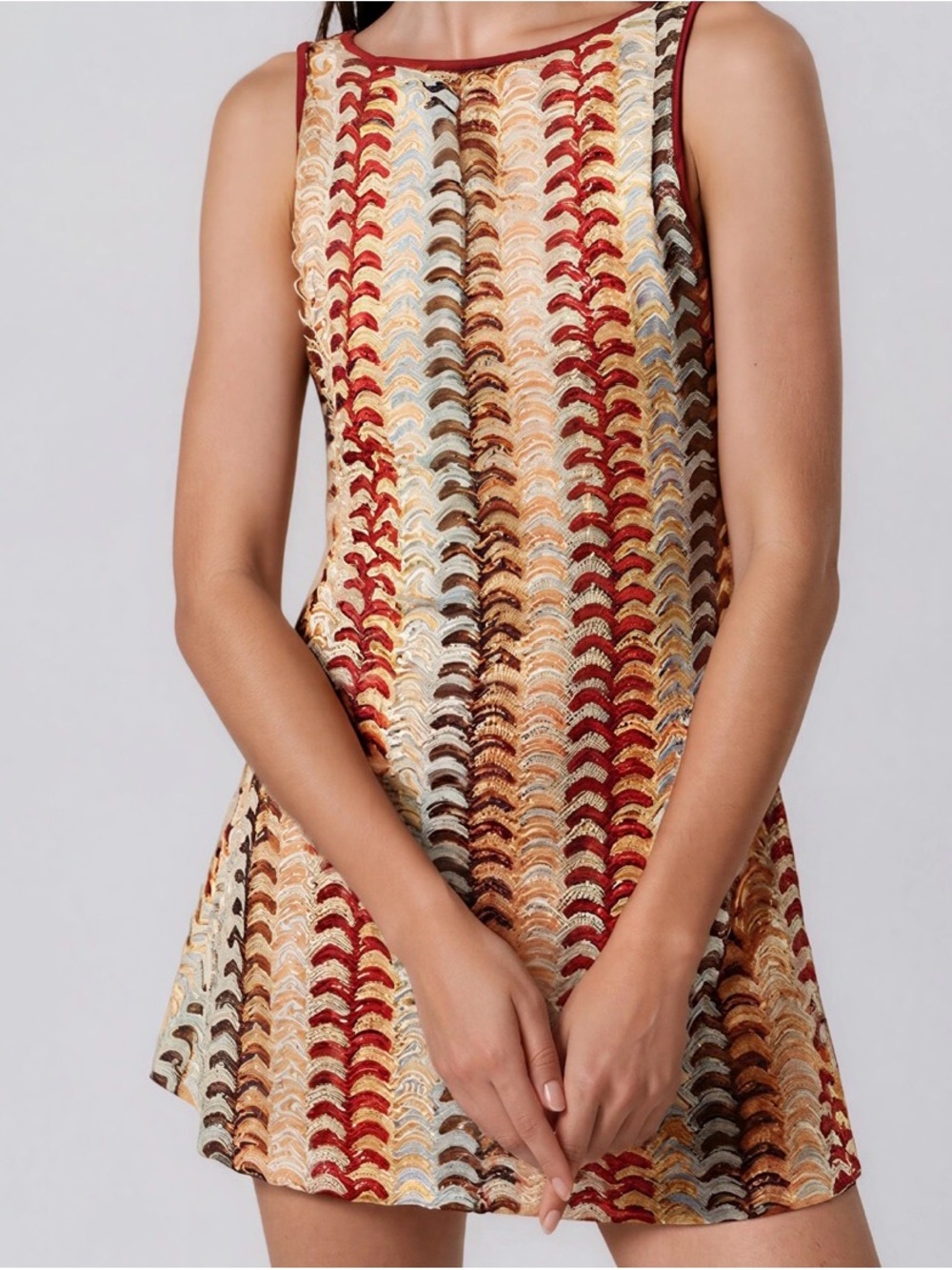 Forever 21 Multicolor Crochet-Style Mini Dress